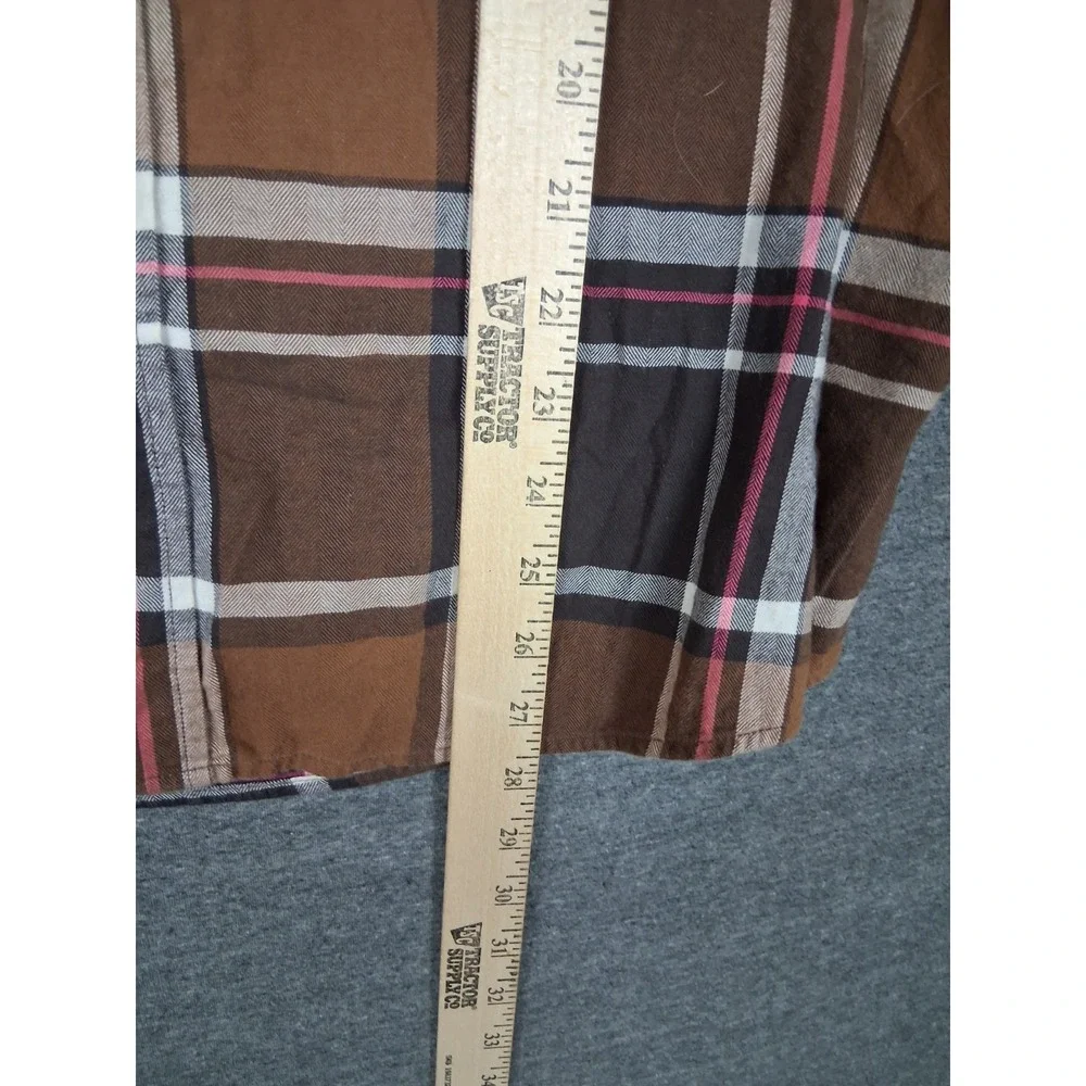 Banana Republic Mens Shirt M Brown Plaid Flannel Ultra Soft Untucked Slim Gorp